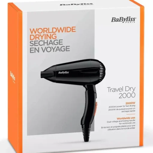 Babyliss Hairdryer – Travel Dry 2000 5344E