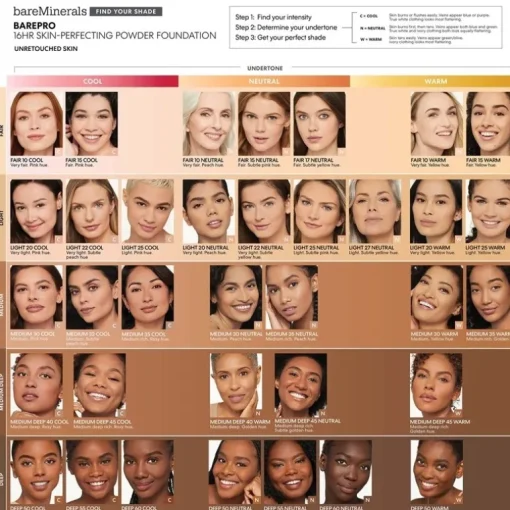 BareMinerals BarePro 16-Hour Skin-Perfecting Powder Foundation Fair 10 Warm