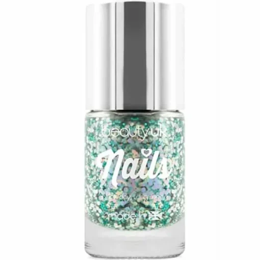 Beauty UK Glitter Nail Polish – Aurora Dream Green
