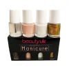 Beauty UK Rose Gold French Manicure Set 4x9ml