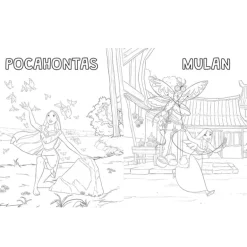 Disney Princess Colouring Fun