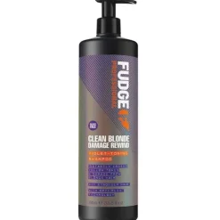 Fudge Clean Blonde Damage Rewind Violet-Toning Shampoo 1000ml