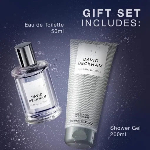 Giftset David Beckham Classic Homme Edt 50ml + Shower Gel 200ml