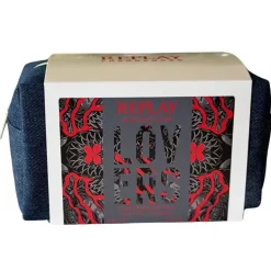 Giftset Replay Signature Lovers Man Edt 100ml + Pochette