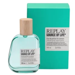 Giftset Replay Source Of Life Woman Edp 100ml + Pochette