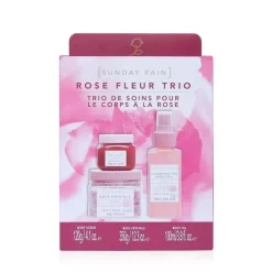 Giftset Sunday Rain Rose Fleur Bath Trio