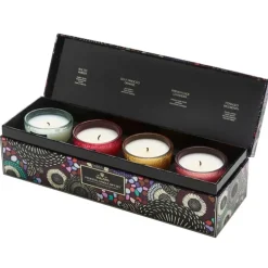 Giftset Voluspa 4 Petite Pedestal Candle Japonica 2024