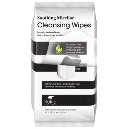 Kokie Cleansing Wipes 30pcs