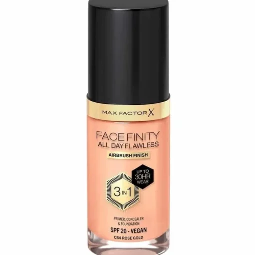 Max Factor Facefinity 3 In 1 Foundation 64 Rose Gold