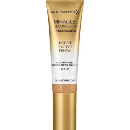 Max Factor Miracle Second Skin Foundation 08 Medium Tan