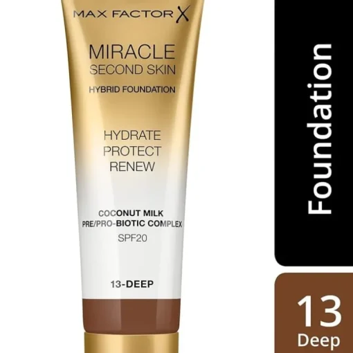Max Factor Miracle Second Skin Foundation 13 Deep