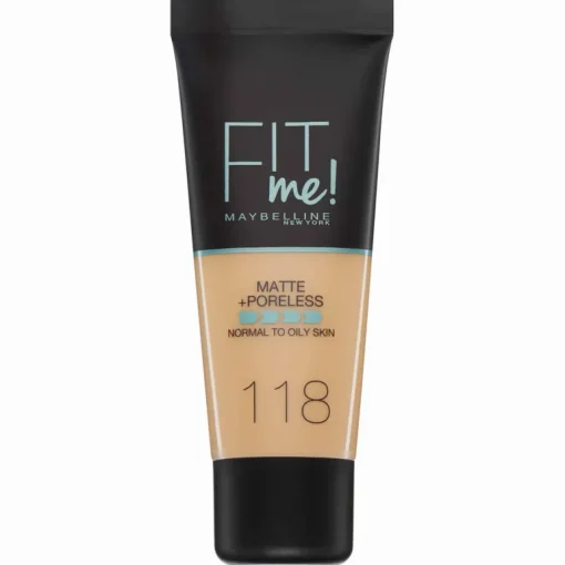 Maybelline Fit Me Matte + Poreless Foundation – 118 Nude