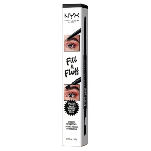 NYX PROF. MAKEUP Fill & Fluff Eyebrow Pomade Pencil – Black