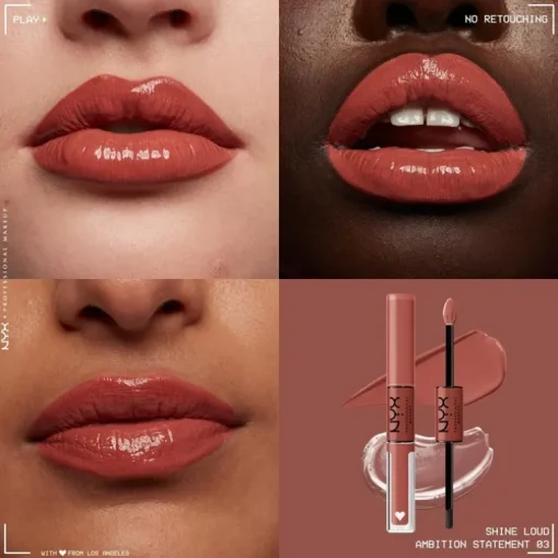 NYX PROF. MAKEUP Shine Loud Pro Pigment Lip Shine – Ambition Statement