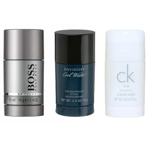 3-pack Deostick (Boss Bottled + Cool Water + CK One 75ml)