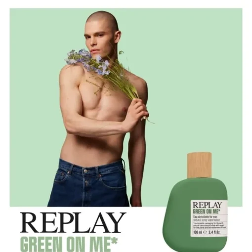 Replay Green On Me Man Edt 100ml