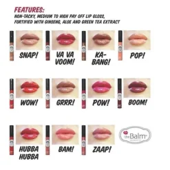 theBalm Pretty Smart Lip Gloss-Hubba Hubba 6,5ml