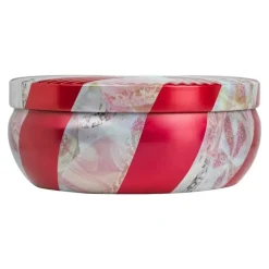 Voluspa Crushed Candy Cane 3-wick Tin Candle
