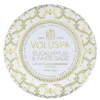 Voluspa Decorative Tin Candle Eucalyptus & White Sage 113g
