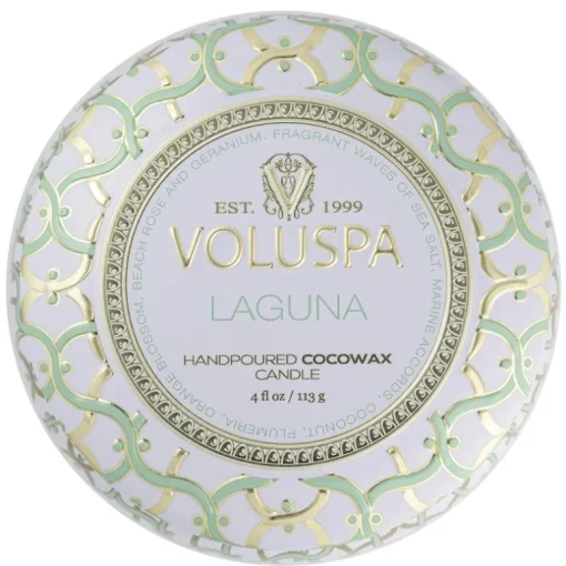 Voluspa Decorative Tin Candle Laguna 113g