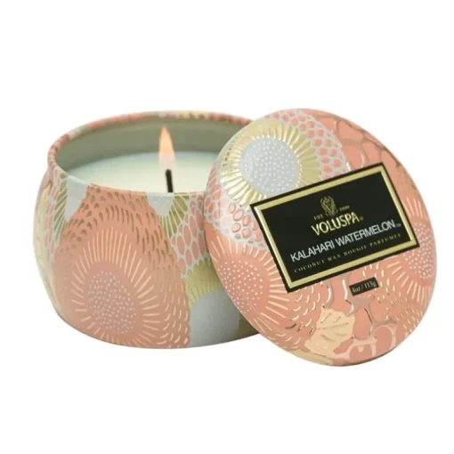 Voluspa Decorative Tin Candle Kalahari Watermelon 113g