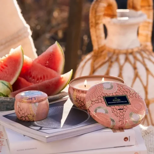 Voluspa Decorative Tin Candle Kalahari Watermelon 113g