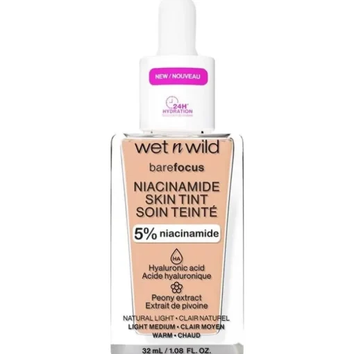 Wet n Wild Bare Focus Niacinamide Skin Tint 32ml – Light