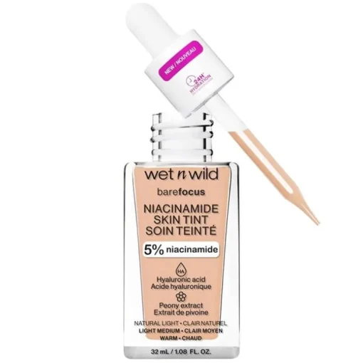Wet n Wild Bare Focus Niacinamide Skin Tint 32ml – Light