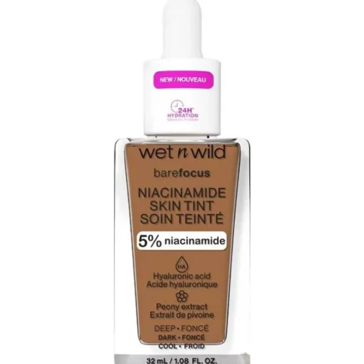 Wet n Wild Bare Focus Niacinamide Skin Tint 32ml – Deep