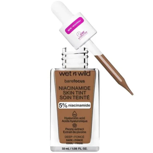 Wet n Wild Bare Focus Niacinamide Skin Tint 32ml – Deep