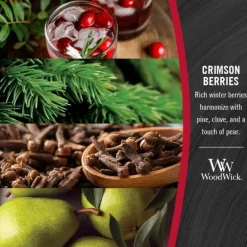 WoodWick Medium – Crimson Berries