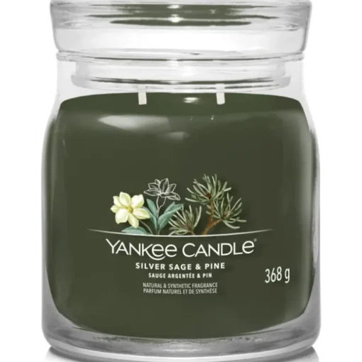 Yankee Candle Signature Medium Jar Silver Sage & Pine 368g